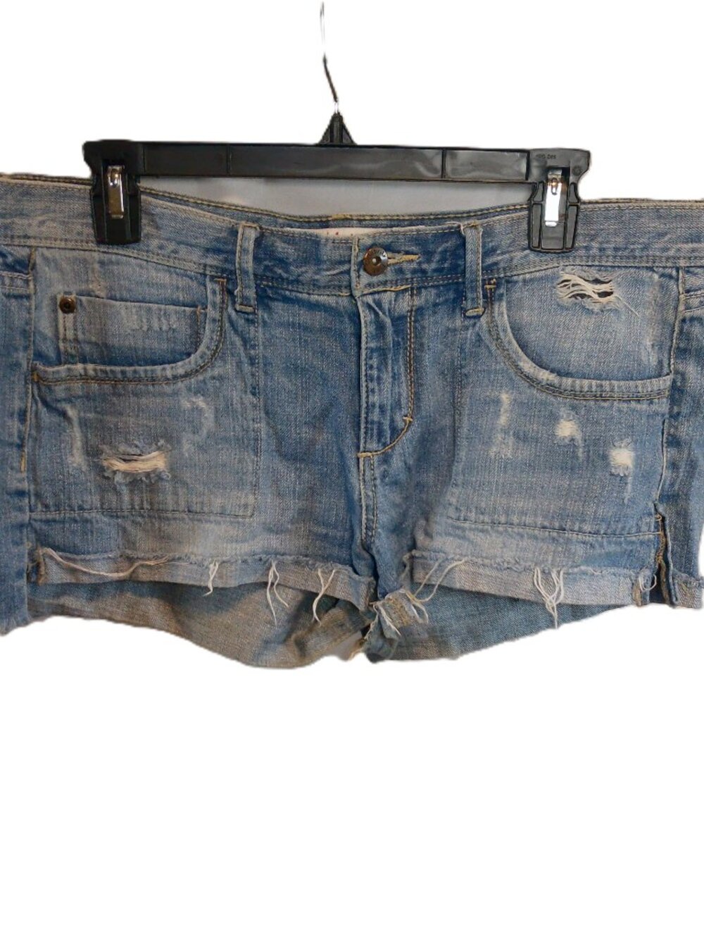 Celebrity Pink Heavy Distressed Denim Cutoff Shorts Size 11